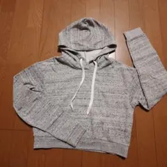 エイチアンドエム H＆M パーカー ショート丈 グレー