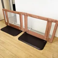 自立式 ベビーゲート ブラウン 3枚パネル - メルカリ