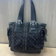 COACH 12456 2WAY ショルダー 黒 ゴールド金具 - メルカリ