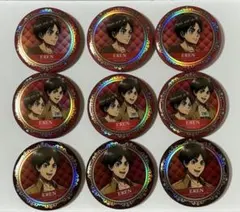 進撃の巨人 エレン ホログラム缶バッジコレクション まとめ売り 購入特典付き