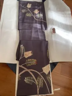 訪問着　袷　松葉文　金彩　金駒刺繍