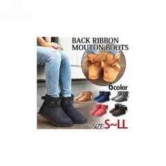 【新品未使用】ビジュー付きショートムートンブーツ/ラインストーン/秋冬/新作