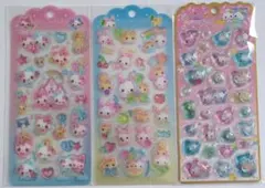 まじかるみゅーちゃんドロップジェリーシールとストーン付メロウアクアリウム3セット