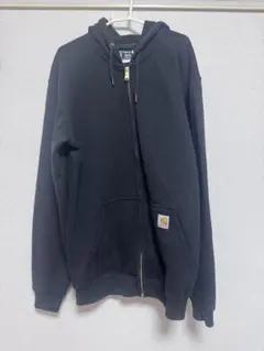 Carhartt ブラック ジップアップパーカー M