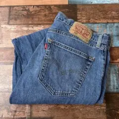 ビンテージ　古着　リーバイス505 バギー　デニムジーンズ　W34L32