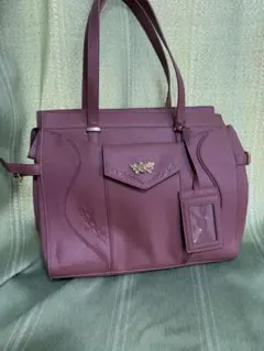 axes femme 薔薇 パスケース付トートバッグ レッド系 A4のサムネイル