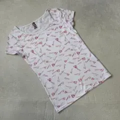 アンドバイピンキーアンドダイアン ホワイト 赤字 Tシャツ 半袖 Mのサムネイル