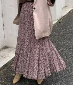 ❤️新品未使用❤️FRAY I.D 花柄フレアスカート サイズ0 S ピンク