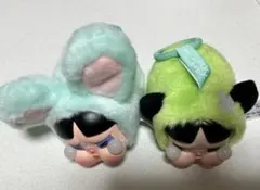 POP MART CRYBABY パワパフ バターカップぬいぐるみ　2点