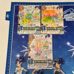 アイカツ　スノーフレーク　カード　初期　レア　フィーチャリングガール　霧矢あおい