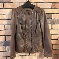 EMPORIO ARMANIブラウンレザージャケット40サイズ