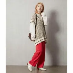 【美品】フリークスストア ニット ベスト レディース ゆったり