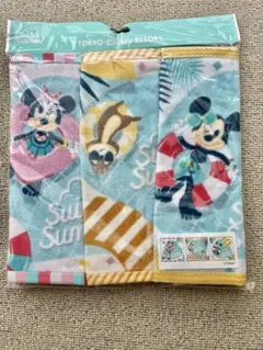 ディズニー　スイスイサマー　 ディズニーリゾート限定 ミニタオル3枚セット