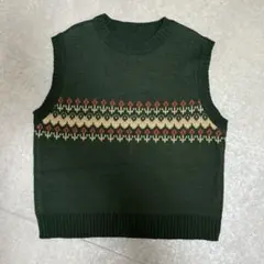 ニットベスト　古着