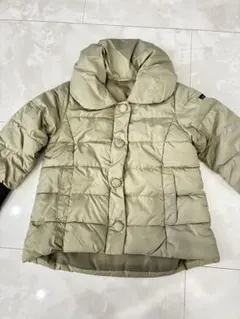 petit main フード付きダウンコート グリーン