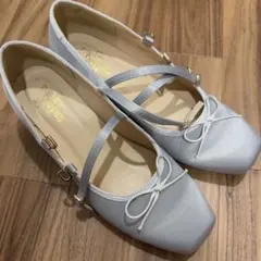 an another angelus クロスストラップサテンバレエパンプスのサムネイル