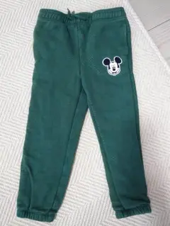 ミッキーマウス 緑色 スウェットパンツ　GAP