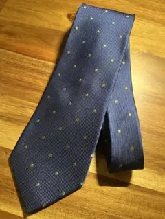 よ*ん様 ORIHICA ネイビー ドット柄 シルクネクタイ