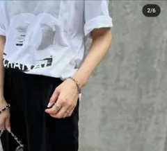 MICALLE MICALLE　Account プリント 半袖Tシャツ ホワイトのサムネイル