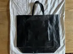 【美品】CELINEセリーヌホリゾンタルカバ/バーティカル/黒レザー