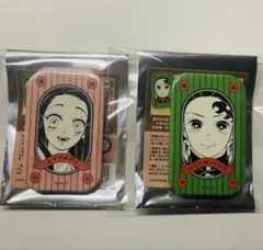 鬼滅の刃 スクエア缶バッジ 竈門炭治郎 禰豆子