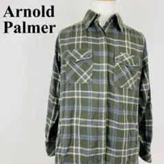 Arnold Palmer ネルシャツ チェック カーキ 1 1164-Bのサムネイル