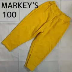 【美品】MARKEY’S ズボン イエロー 100 綿100% 人気 定番