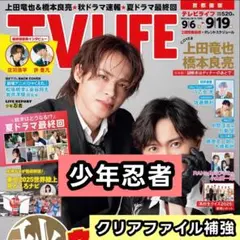 少年忍者 ライブレポート　切り抜き　TV LIFE 9/19号