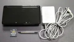 【充電器・タッチペン・SDカード付き】ニンテンドー3DS本体　クリアブラック①