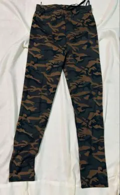 迷彩柄裏起毛あったかパンツ　LL