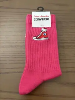 CONVERSE HelloKitty ソックス　ピンク　プラザ限定　新品未使用のサムネイル