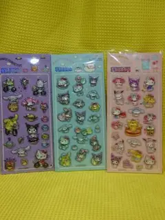 サンリオ ボンボンドロップシール (かたい) 3枚セット