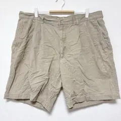 ✨️お買得‼️ドッカーズ【4L】ショートパンツ ワイド裾 無地 茶 綿 ビッグサイズ