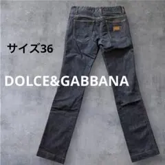 DOLCE&GABBANA ダークブルースリムフィットデニム y2k平成グランジのサムネイル