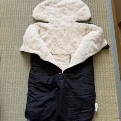 ベビーカー 防寒 フットマフ ブラック スリコ 3COINS