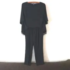 セレモニーフォーマルセットアップ黒/結婚式/卒業式/入学式/謝恩会