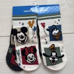 ディズニーキャラクターソックス2足セットが 子供用と大人用の2点セットです ♡のサムネイル