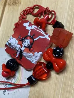 spちゃん　赤　チェーンチャーム
