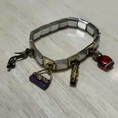 MESSAGGIO メッサジオ バングル ブレスレット シルバー ストーンパーツ MESSAGGIO メッサジオ バングル ブレスレット シルバー ストーンパーツ