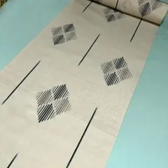 水色と濃紺の市松柄に霰 浴衣反物（未仕立て） - メルカリ