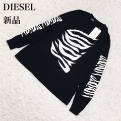 DIESEL ディーゼル Tシャツ プリント ブラック S U335のサムネイル