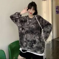 タイダイ柄トレーナー オーバーサイズL