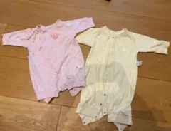 ミッキー＆ミニー ロンパース 2点セット