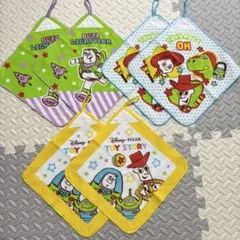 未使用★トイストーリー ループ付タオル 6枚セット