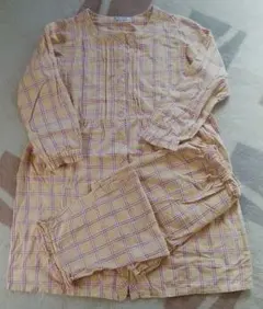 マタニティパジャマ　★産前・産後兼用 ★授乳口付き ★Ｍサイズ ★チェック柄