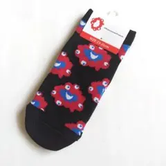 EXPO2025 ミャクミャクソックス顔総柄ブラック 23-25cmレディース