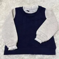 KICCOLY ケーブル編み風トレーナー 110