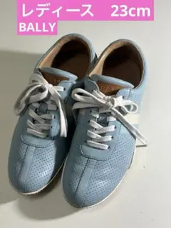 BALLY パンチングレザー スニーカー ライトブルーのサムネイル