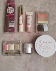 キャンメイク ファンデーション チーク アイシャドウ リップ セット 7点