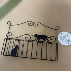 猫⚫︎ウォールポケット⚫︎スチール製